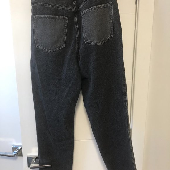 NWT PacSun Eco Two-Tone Black High Waisted Straight Leg Jeans (size 30) - Picture 5 of 8